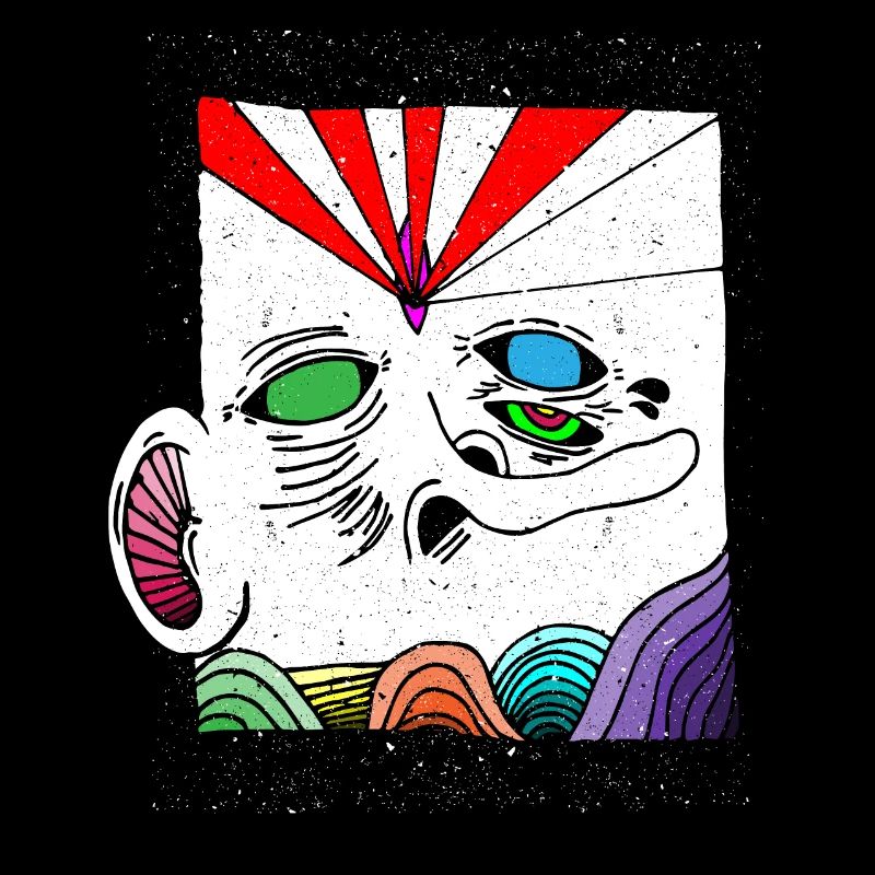 abstract face art gift shirt