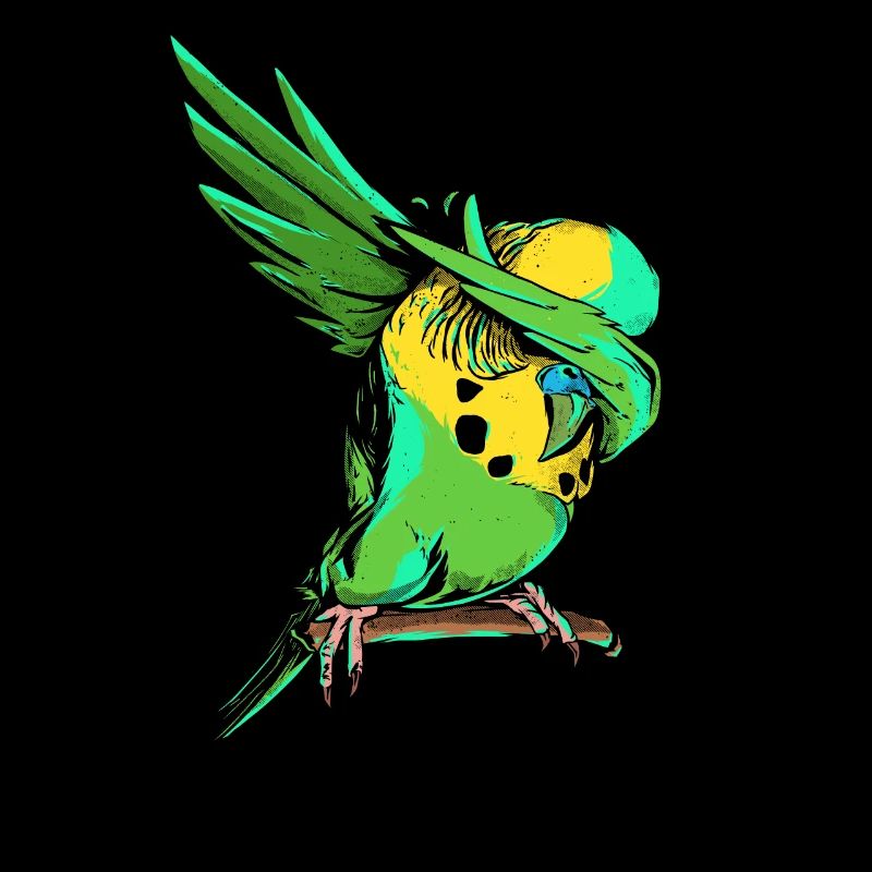 Dabbing Budgie - Cadeau de propriétaire de Dger Budgerigar drôle