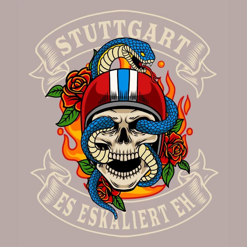 Stuttgart Biker Geschenk es eskaliert eh Stuttgart