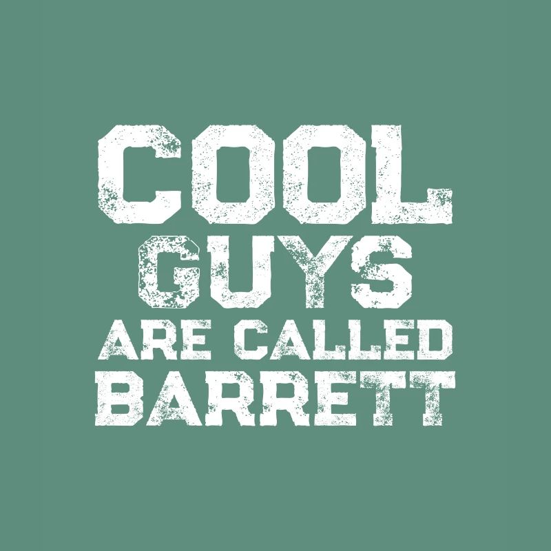 Les gars cool s’appellent Barrett