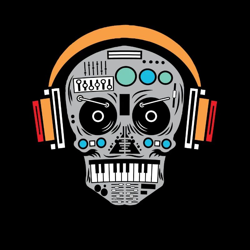 DJ Skull Disc Jockey Electro Techno Music