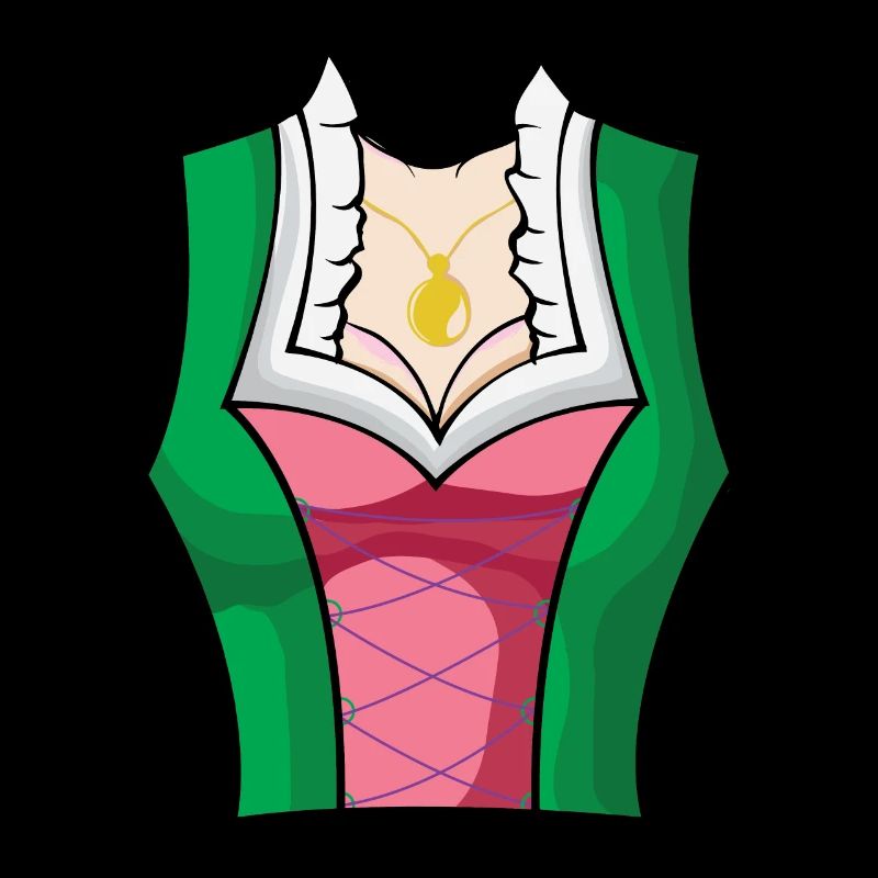 Dirndl traditionnel avec seins