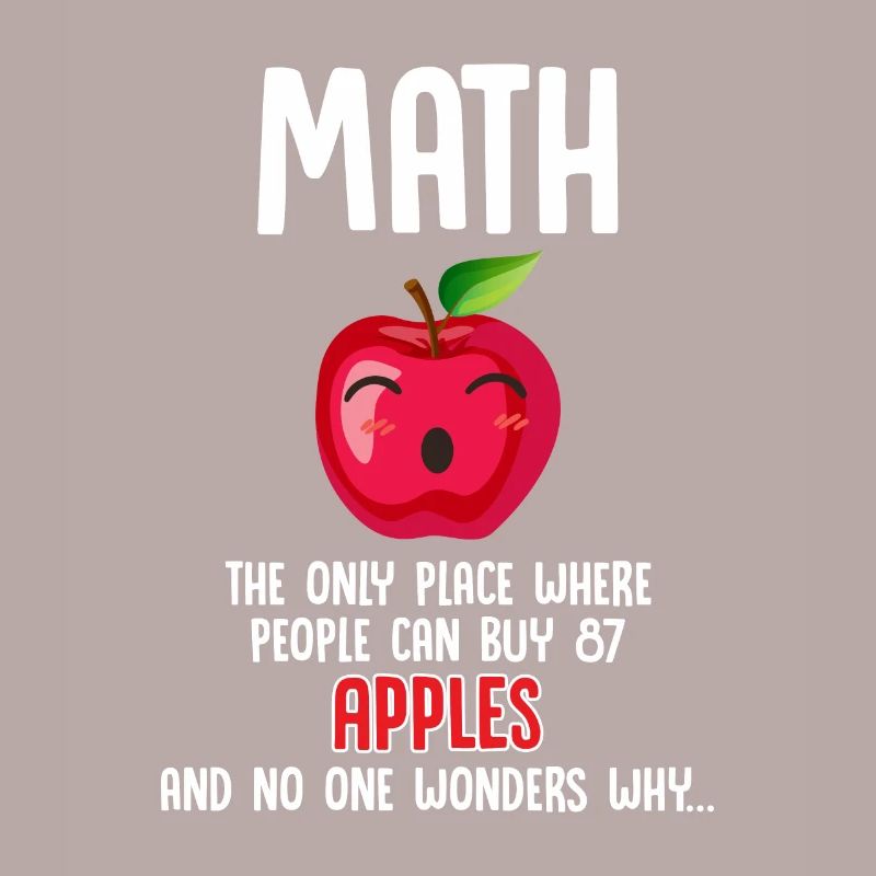Math humor apple calculation mathematician funny