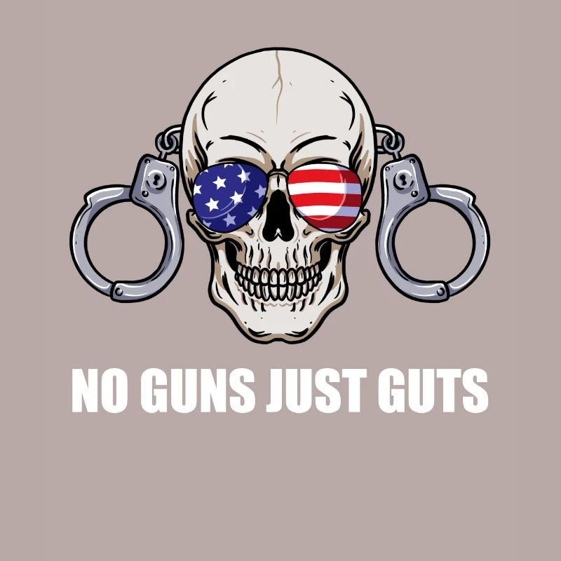 No Guns Just Guts Corrections Prison Gift
