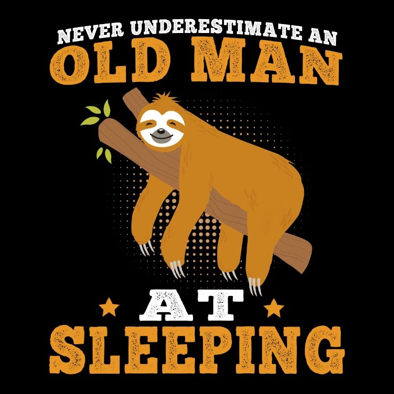 Sloth Old man sleeping lazy Lazy