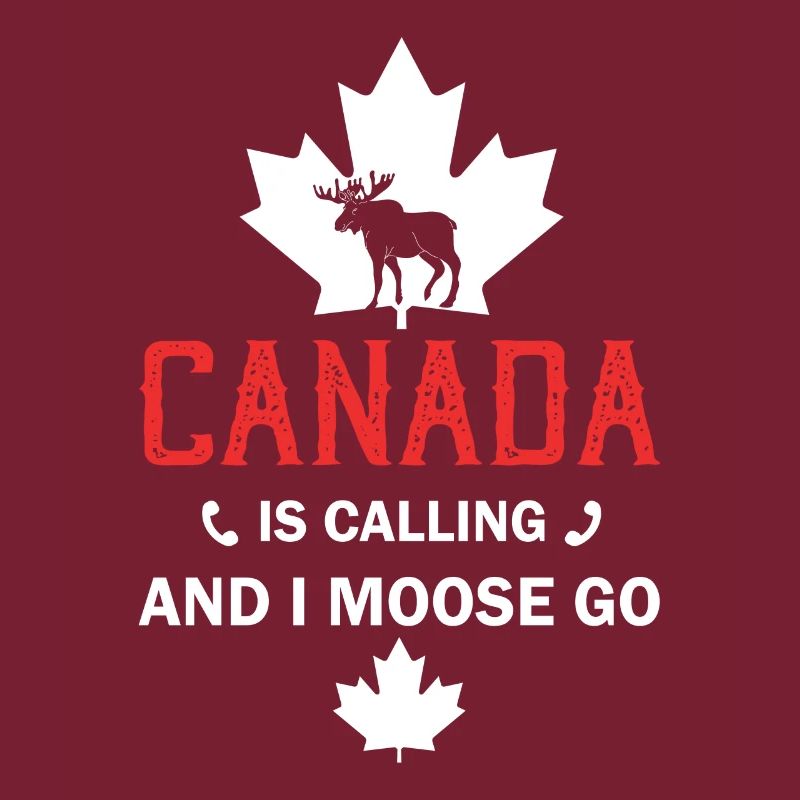 Orignal du Canada Drapeau canadien Feuille d’érable