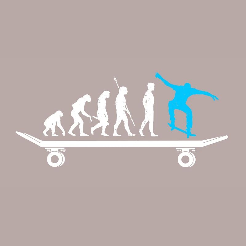 Skateboard evolution skateboarder