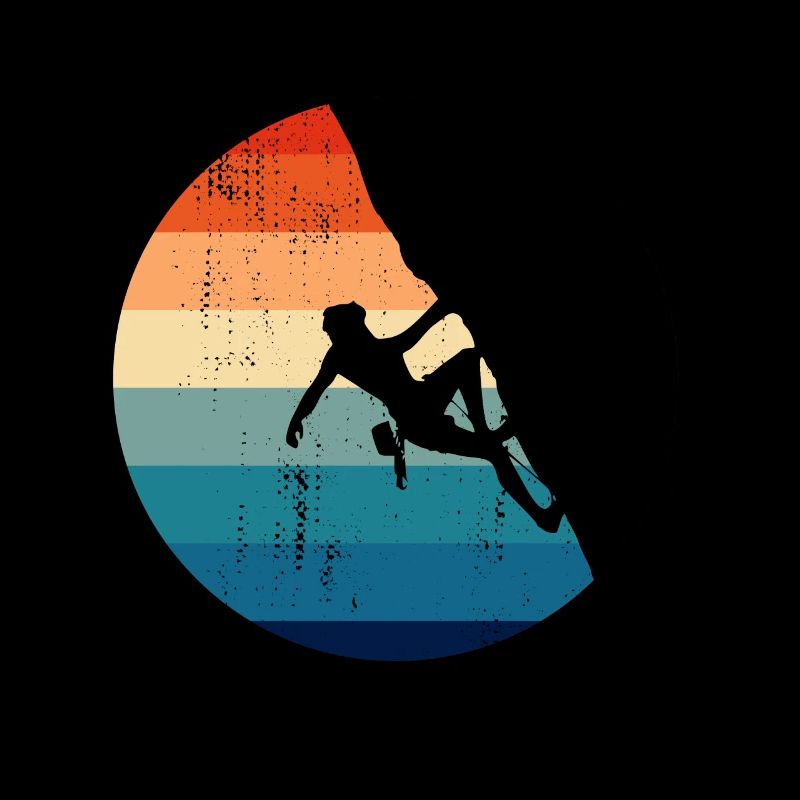 Climbing Climber Climber Sport Climbing Retro
