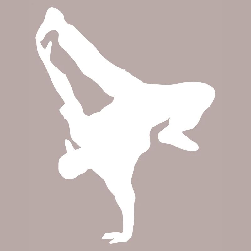 Breakdance Dancer graphics white