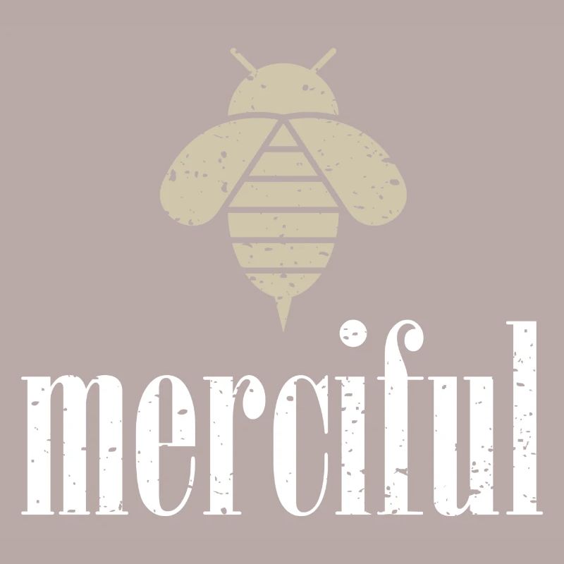 Beige Bee Merciful Biene Be Merciful