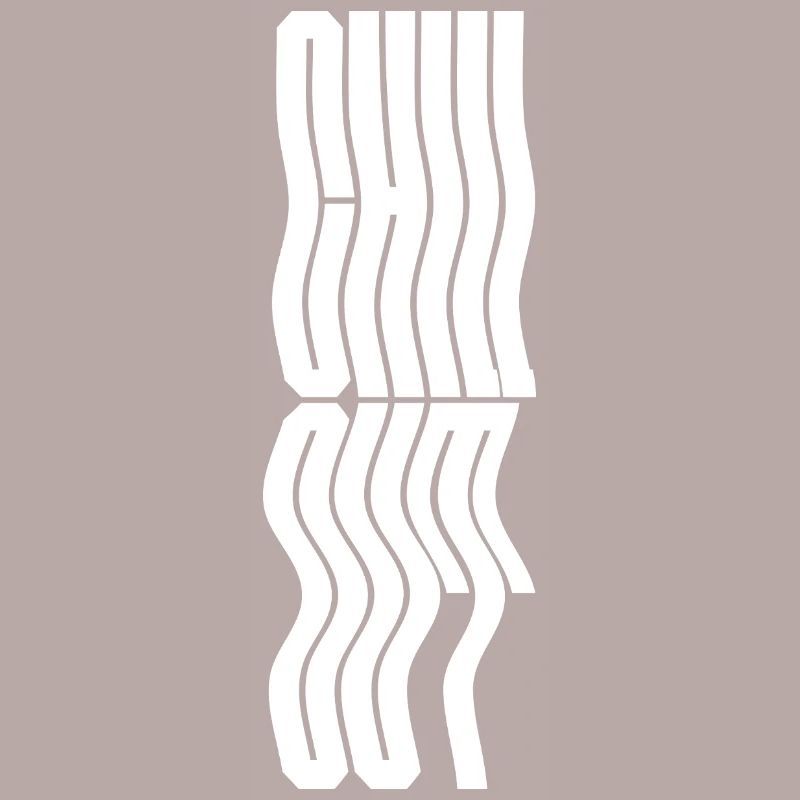 Conception du logo typographique ondulée Chill Out
