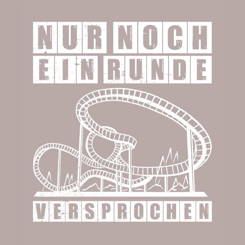 Eine Runde Freizeitpark Rollercoaster Achterbahn