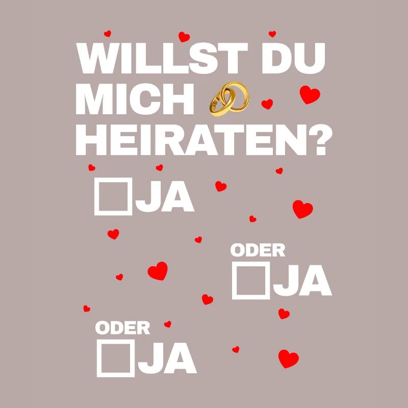 Ja oder Ja Heiratsantrag Hochzeitsantrag