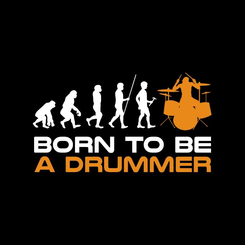 Schlagzeug Shirt Drummer Geschenk · Evolution