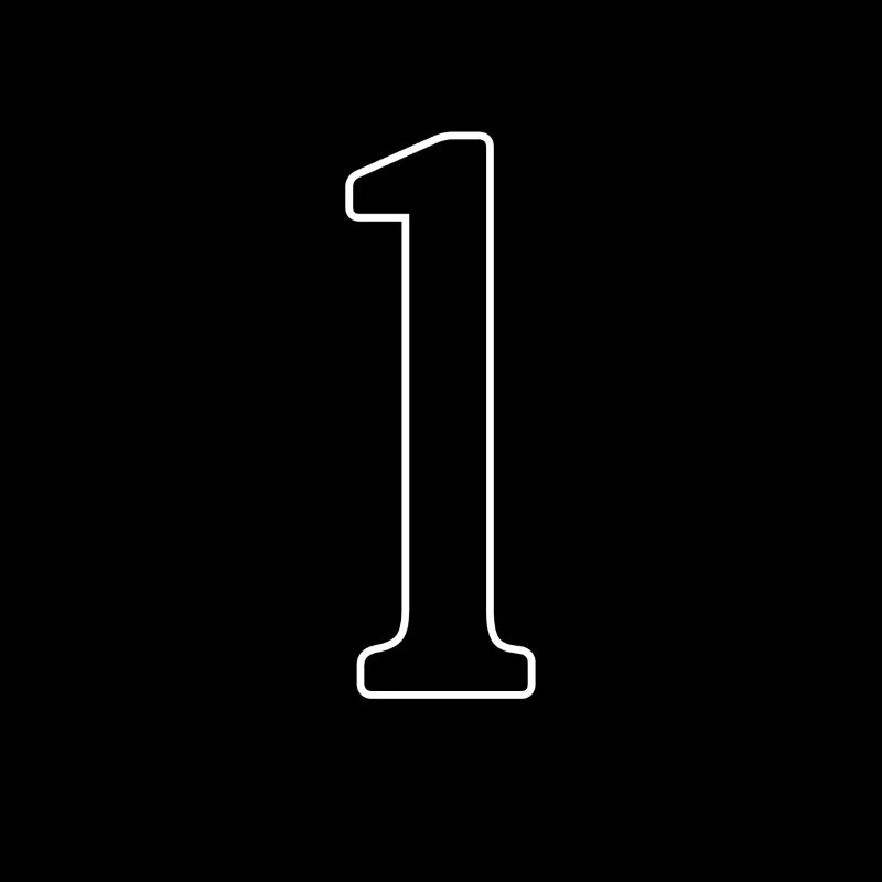 one black