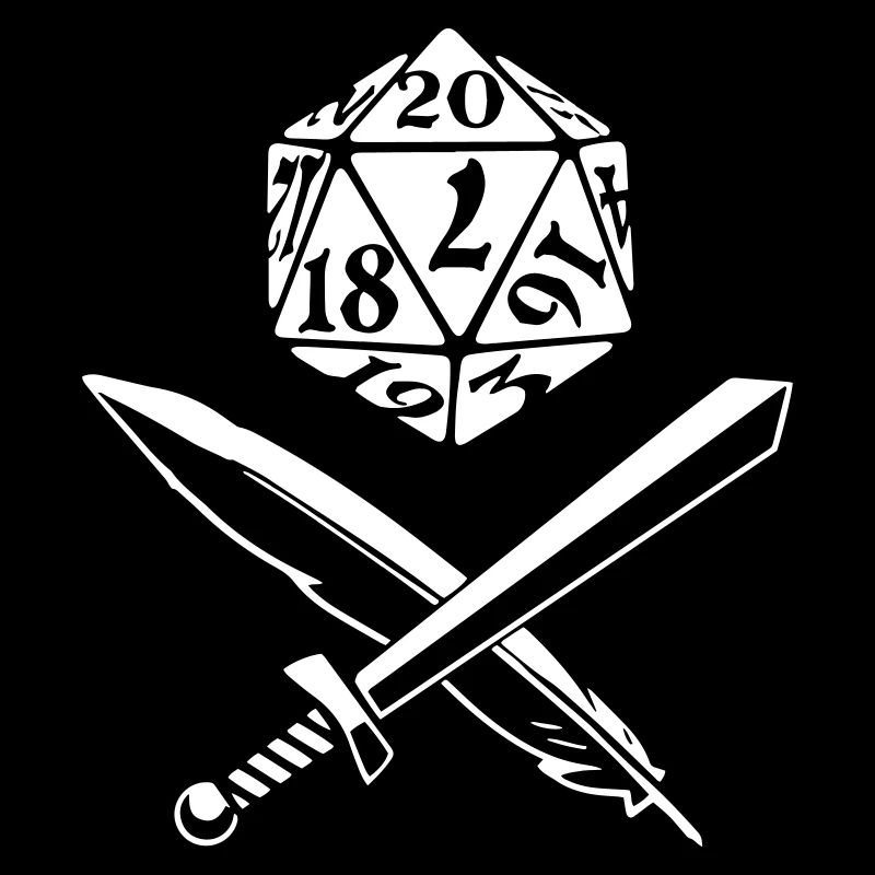 W20 Dice Feather Sword