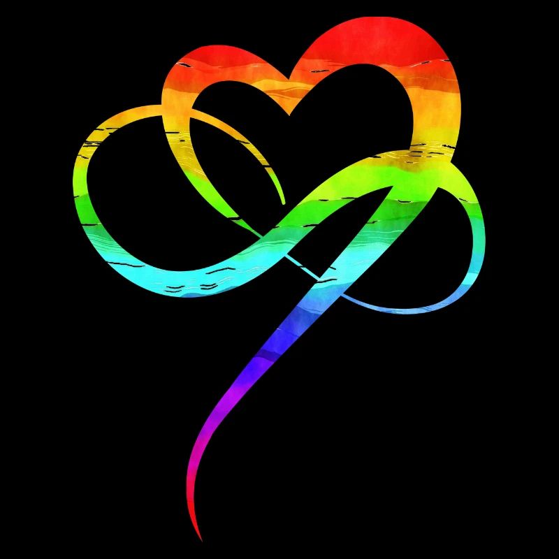 Homo love CSD rainbow heart polygamy IDAHOBIT