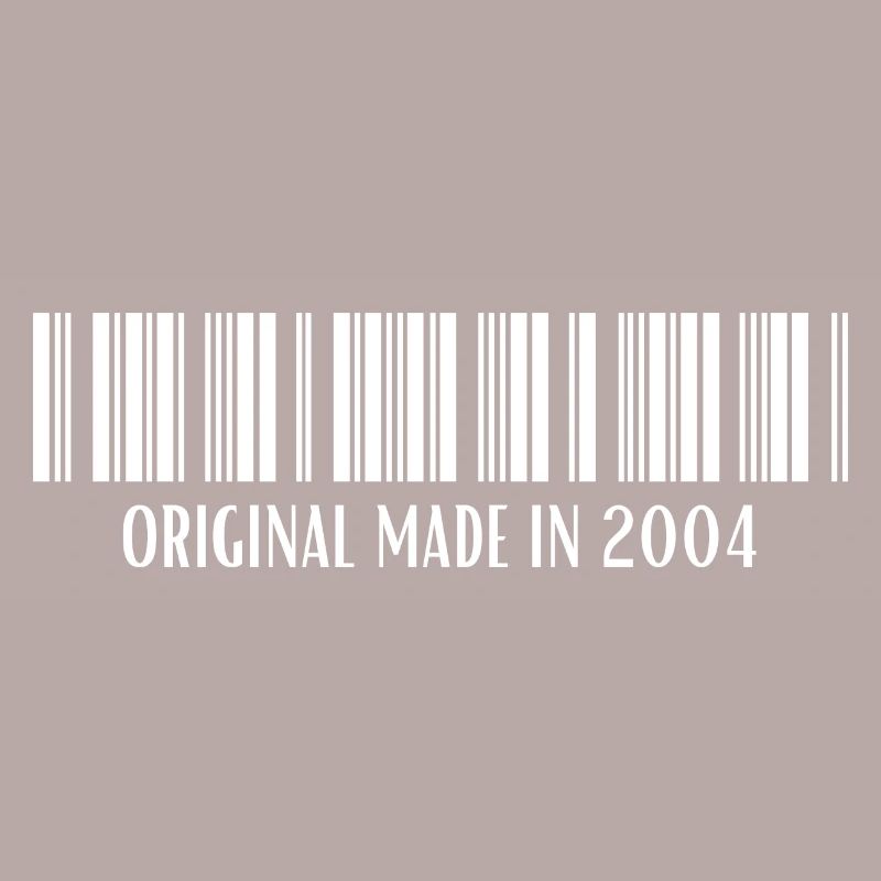 2004 Geburtstag Geschenk Barcode