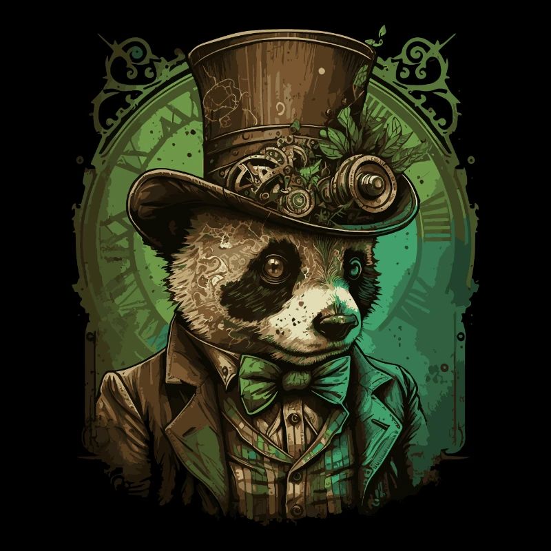 Steampunk Panda Bear