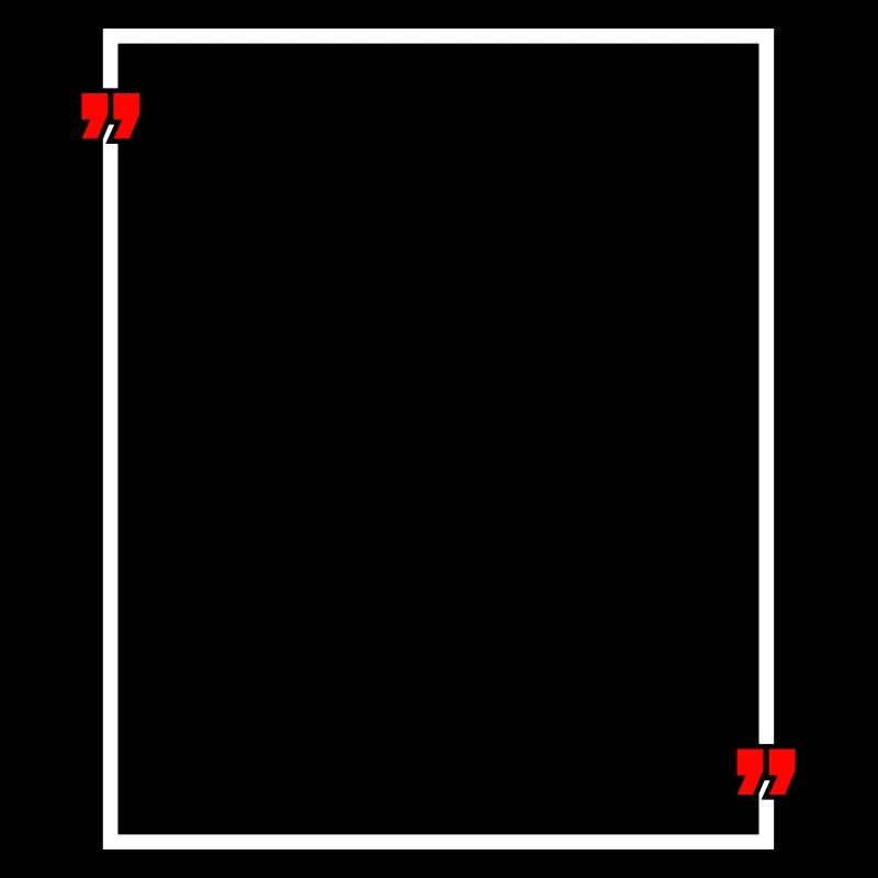 Frame with quotation marks