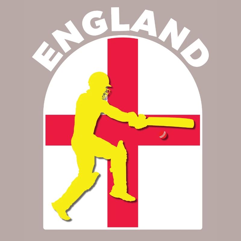 Drapeau de l’Angleterre batteur de cricket Angleterre par DPattonPD