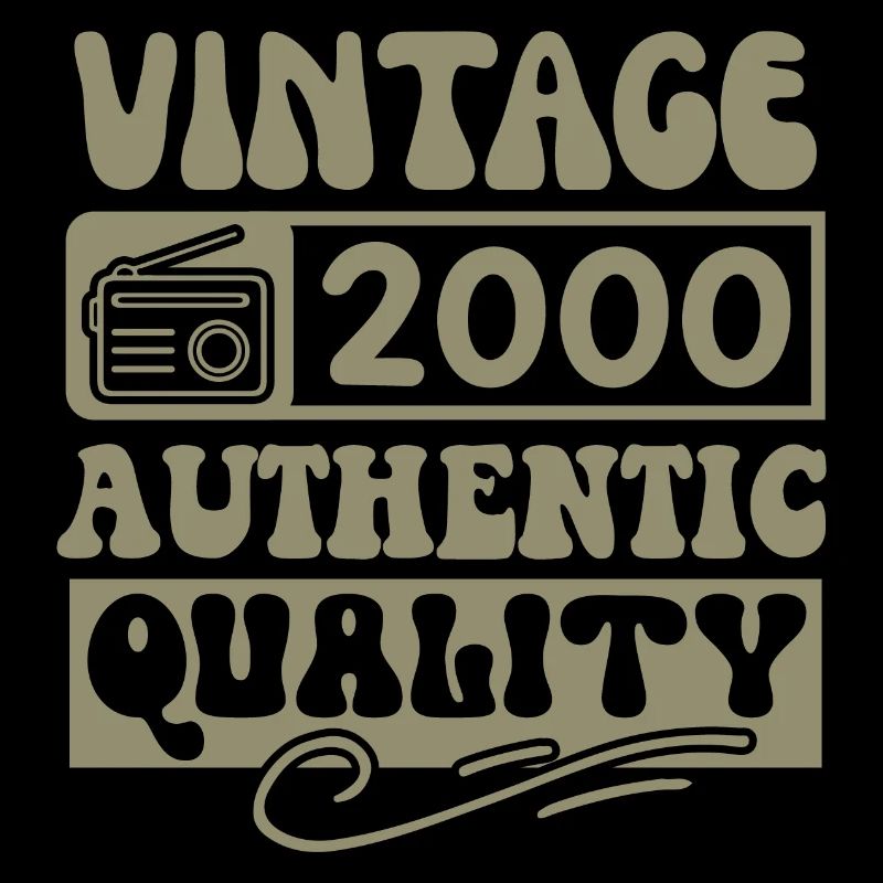 Authentic 2000 Millésime 2000 - Vintage 2000 Rétro