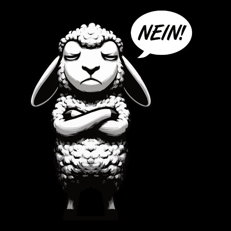Nein Schaf Schafe Schäfer Schafhalter Schafherde
