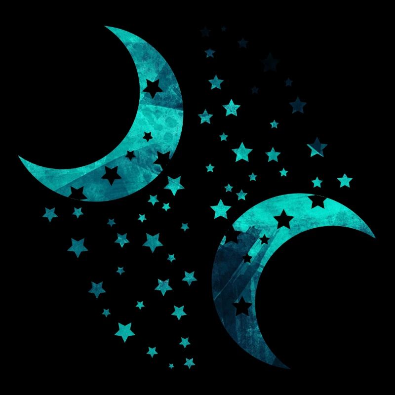 lune et étoiles