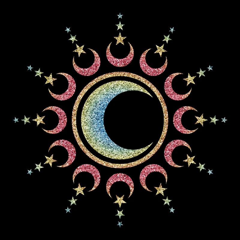 Sonne, Mond und Sterne, Mandala, Symbol, Kosmos