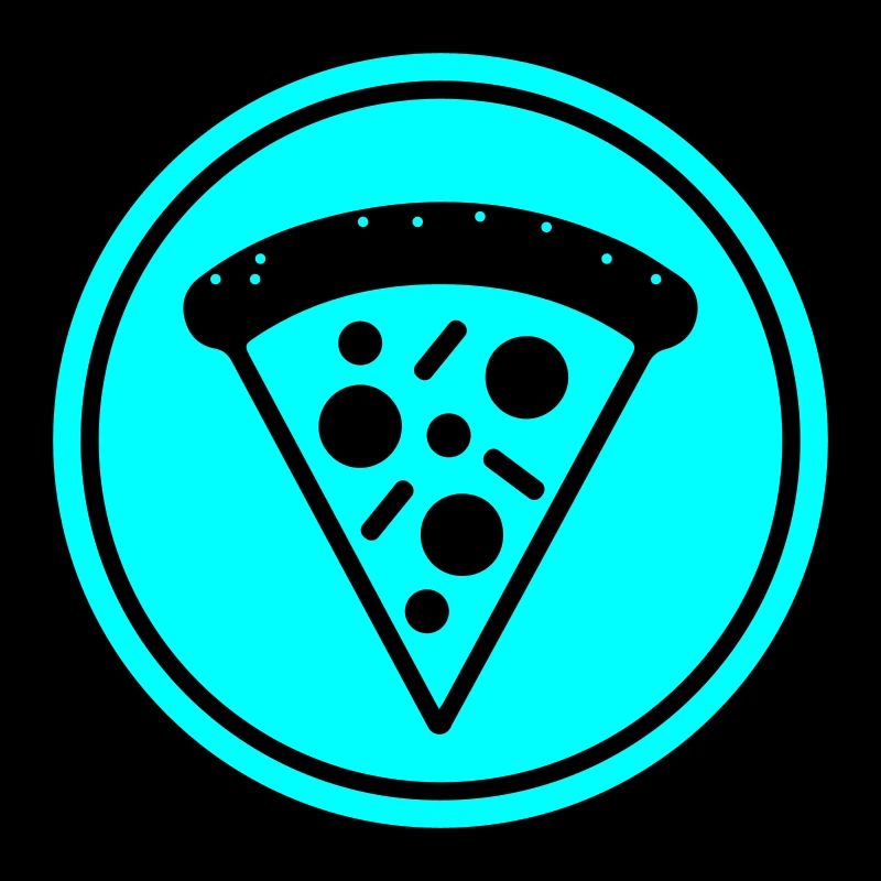Cercle d'icône de pizza