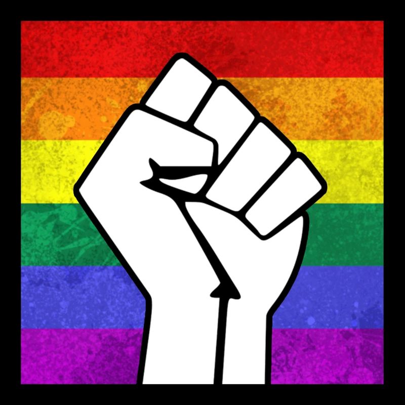Regenbogen LGBT Pride Faust Aufkleber