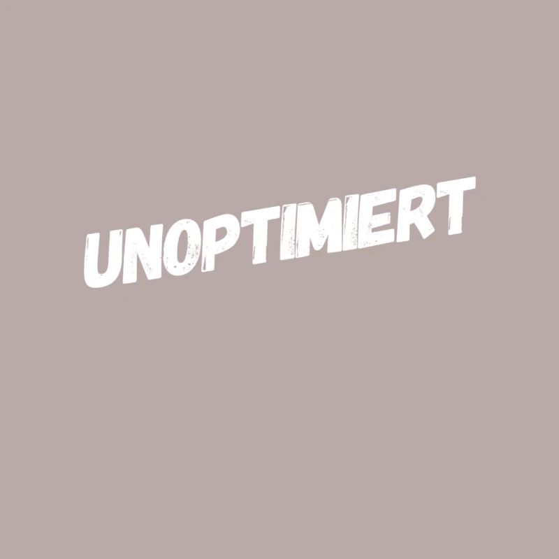 I'm optimizing myself