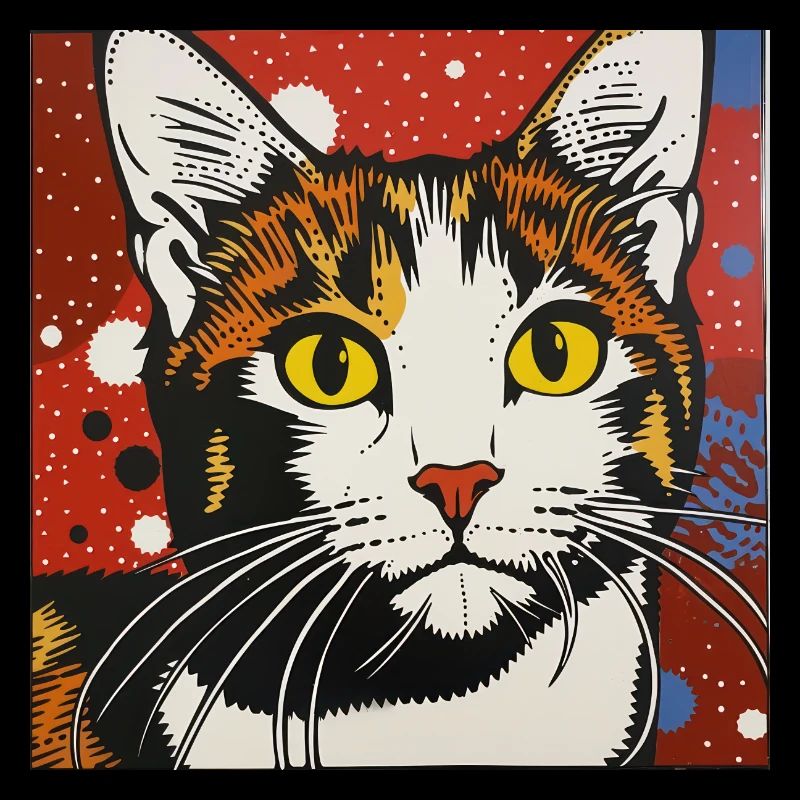 chat, motif de chat, bande dessinée, cadeau, idées cadeaux