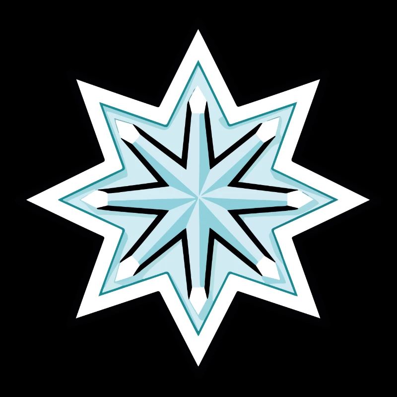 Icône de flocon de neige d’hiver