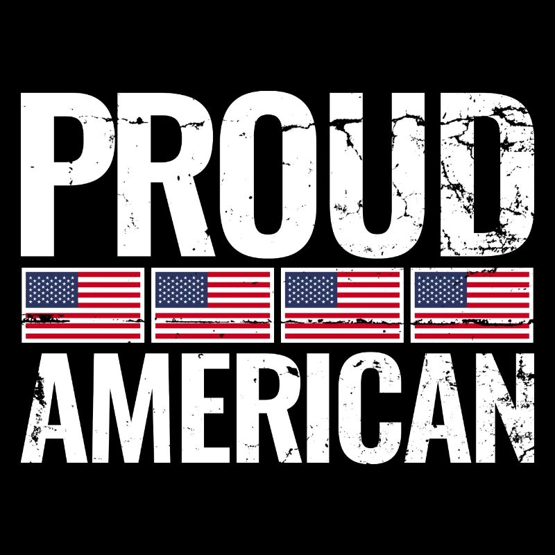 Fier drapeau américain américain américain