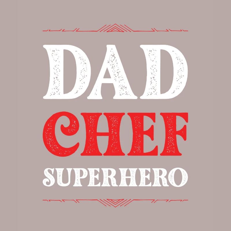 Dad Chef Superheld Papa