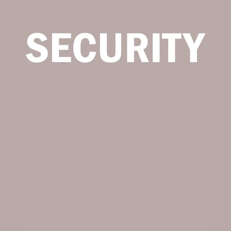 Security security guard bouncer tshirt costume