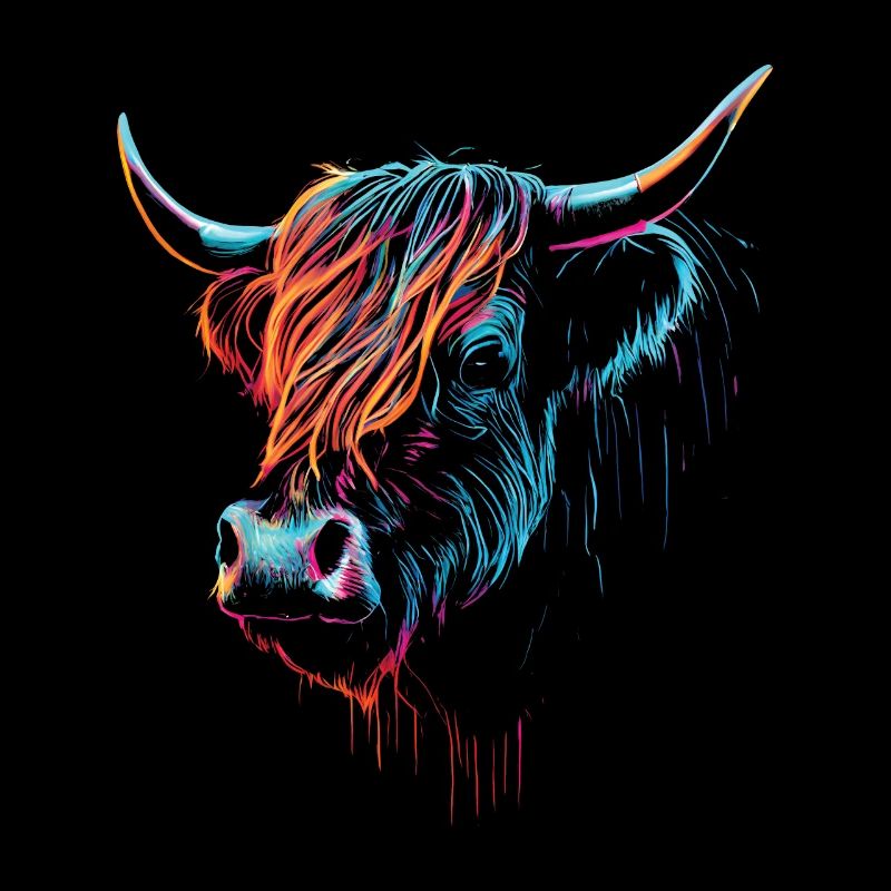 Scottish Highland Cattle Portrait