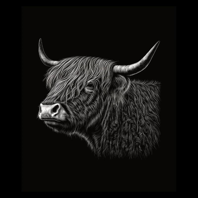 Scottish Highland Cattle Portrait