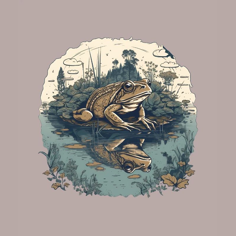Crapaud à l’étang