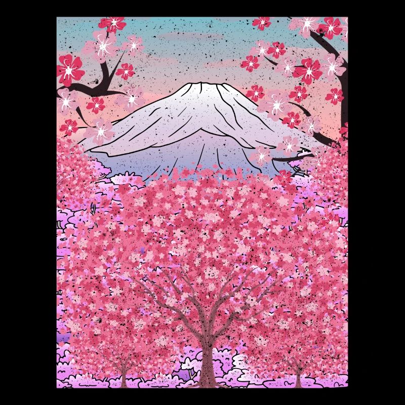 Japan Nature Mountain Sakura Gift Cherry Blossoms