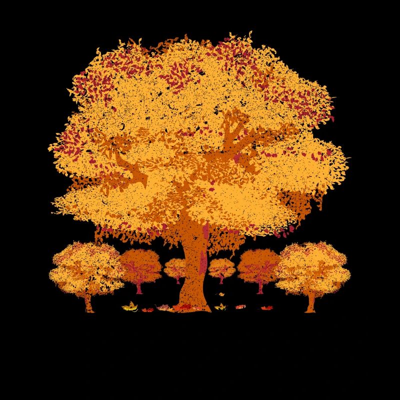 Forest Tree Deciduous Leaves Gift Autumn