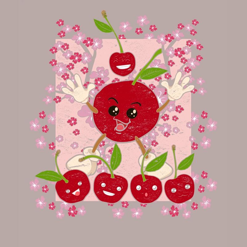 Kirschblüten Sommer Obst Geschenk Lustiges Kirsche
