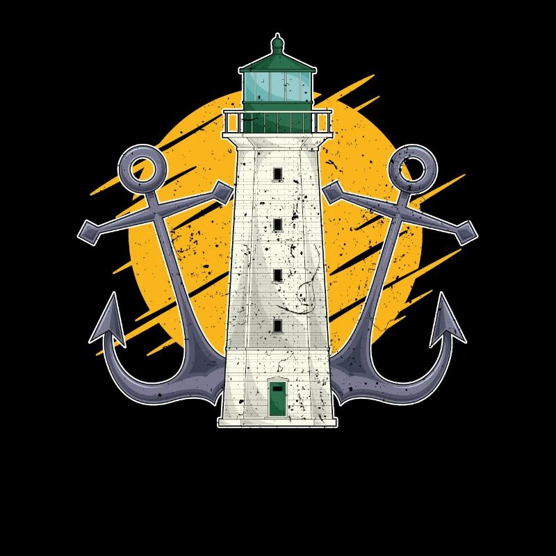 Full Moon Ship Anchor Gift Lighthouse
