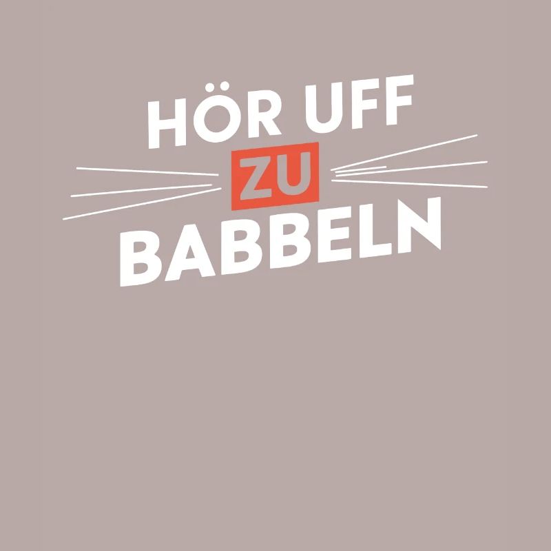 Stop Babbling Hessian Dialect Speeches