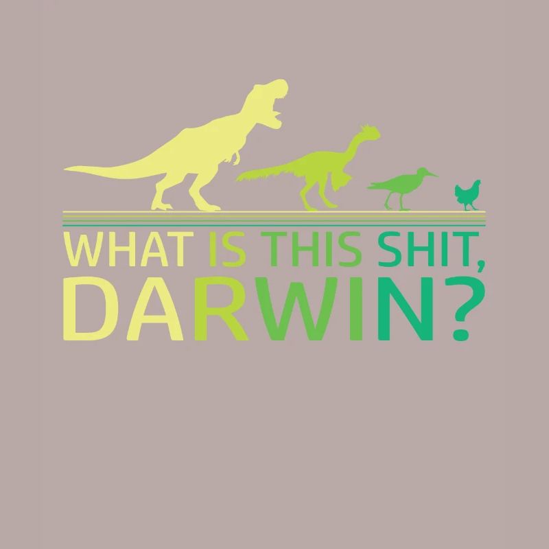 Funny Evolution Dino Dinosaur Darwin T-Rex