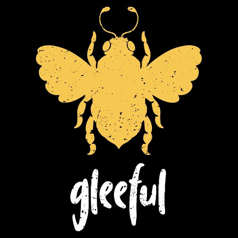 Abeille jaune Abeille joyeuse Soyez joyeuse