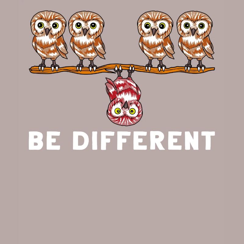 Anders Sein Eule Selbst Sein Verschieden Geschenk