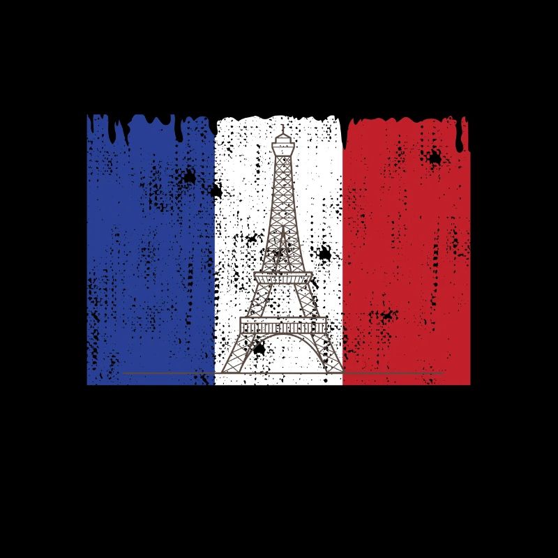 French flag Eiffel Tower