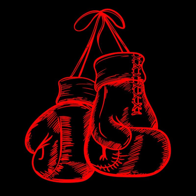Gants de boxe rouges